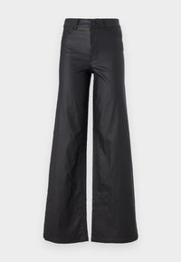 ONLMADISON WIDE COATED PANT  - Wide leg - black
