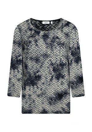 AUS JACQUARD MIT BATIK - Long sleeved top - blue