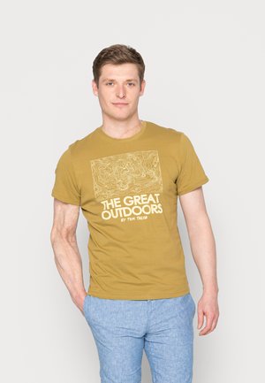 PRINTED CREWNECK - T-shirt con stampa - wooden moss green