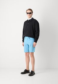 BOSS ANDERSON - Relaxed & Loose Fit - Shorts di jeans - open blue