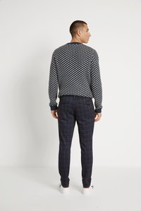 Only & Sons - ONSMARK PANT CHECK - Tygbyxor - dark navy - 3