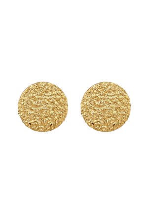 STECKER PLÄTTCHEN STRUKTURIERT - Boucles d'oreilles - gold-coloured
