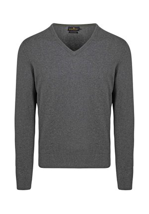 STEPPIN OUT V-NECK  - Jumper - grijs antraciet