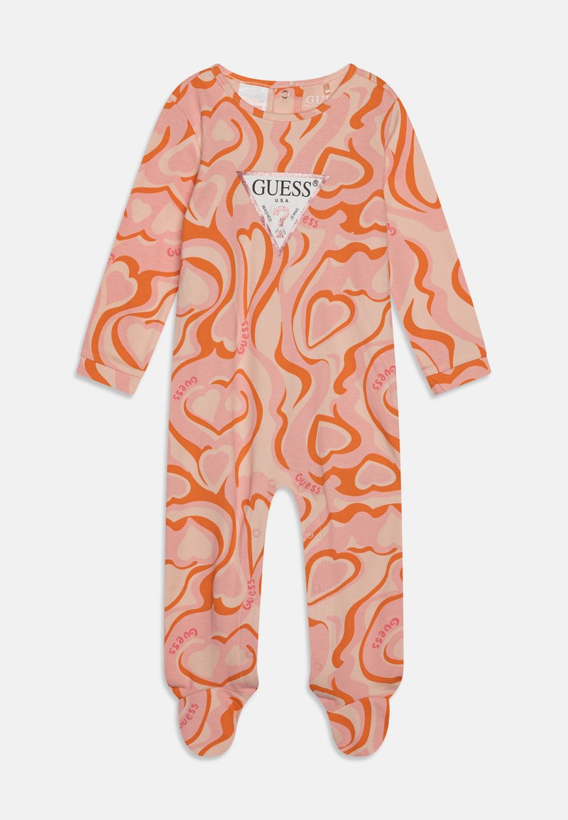 Guess BABY INTERLOCK OVERALL Baby gifts free heart/multicoloured
