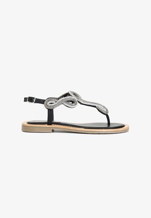 CAFèNOIR, Sandaler m/ tåsplit - nero