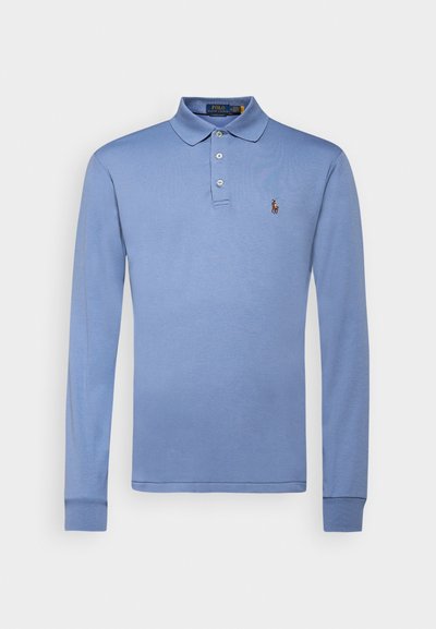 Polo Ralph Lauren CUSTOM SLIM FIT SOFT COTTON POLO SHIRT - Tops ar garām piedurknēm - campus blue