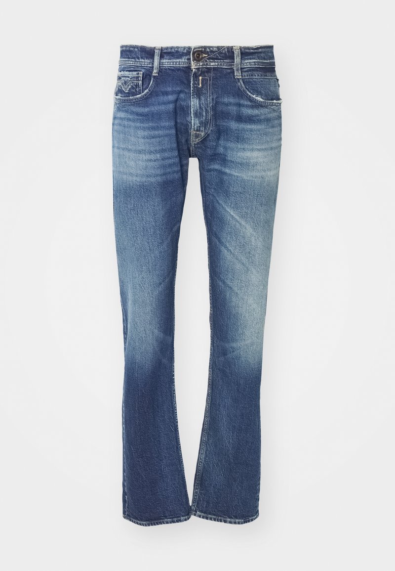 Replay Relaxed fit jeans donkerblauw denim