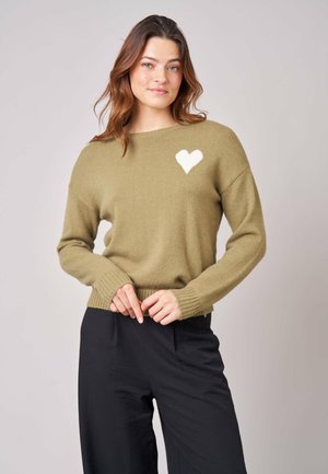 DEELUXE, DEELUXE ORIGINAL PULL ADONIS - Pullover - helles kaki