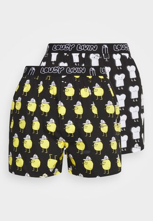 TOAST UND ZITRONE 2 PACK - Boxer shorts - black/black