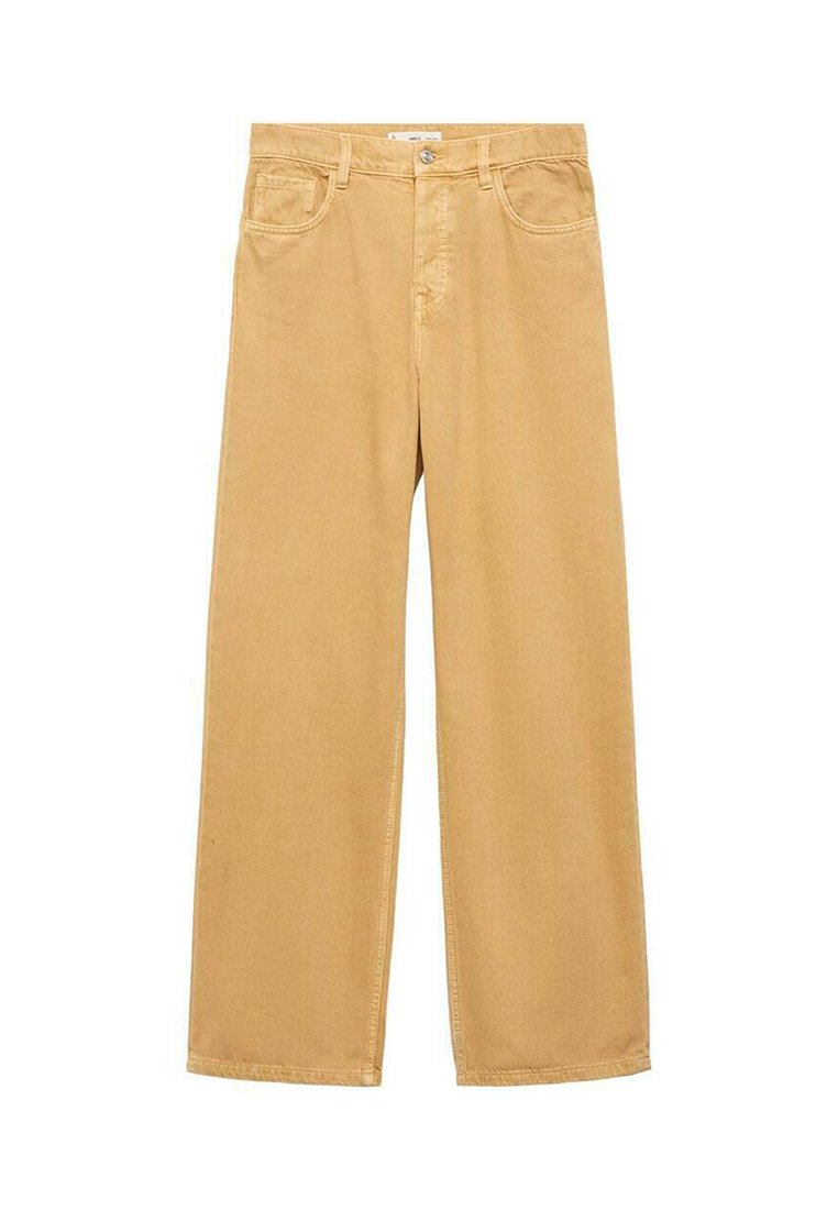 Mango Relaxed fit jeans gemêleerd bruin