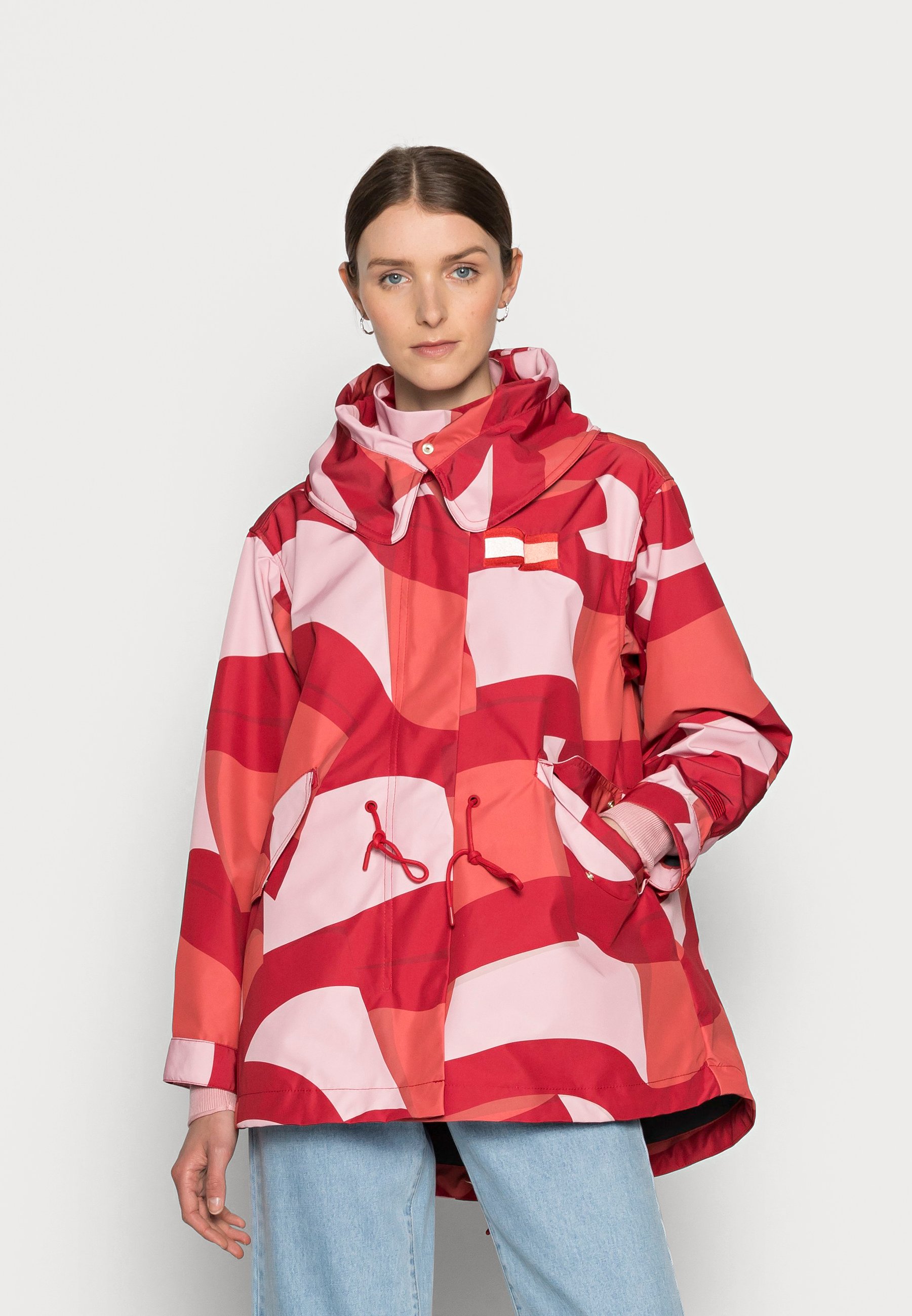 tommy hilfiger red parka