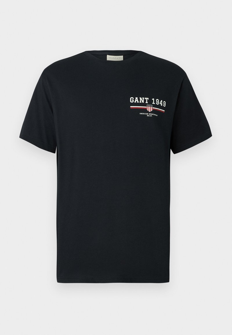 Gant T-shirt print zwart