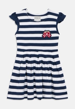 TODDLER INTERLOCK DRESS - Vestito di maglina - white/blu