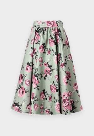 Alice + Olivia NILDA VOLUMINOUS SKIRT - Gonna a campana - sage/multi-coloured