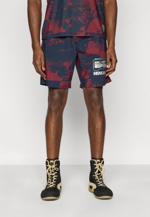 UFC ZENITH FIGHT WEEK MENS TRAINING SHORT - Kurze Sporthose - navy blue/burgundy/silver-coloured