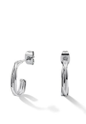 TWISTED HOOPS - Naušnice - silver-coloured