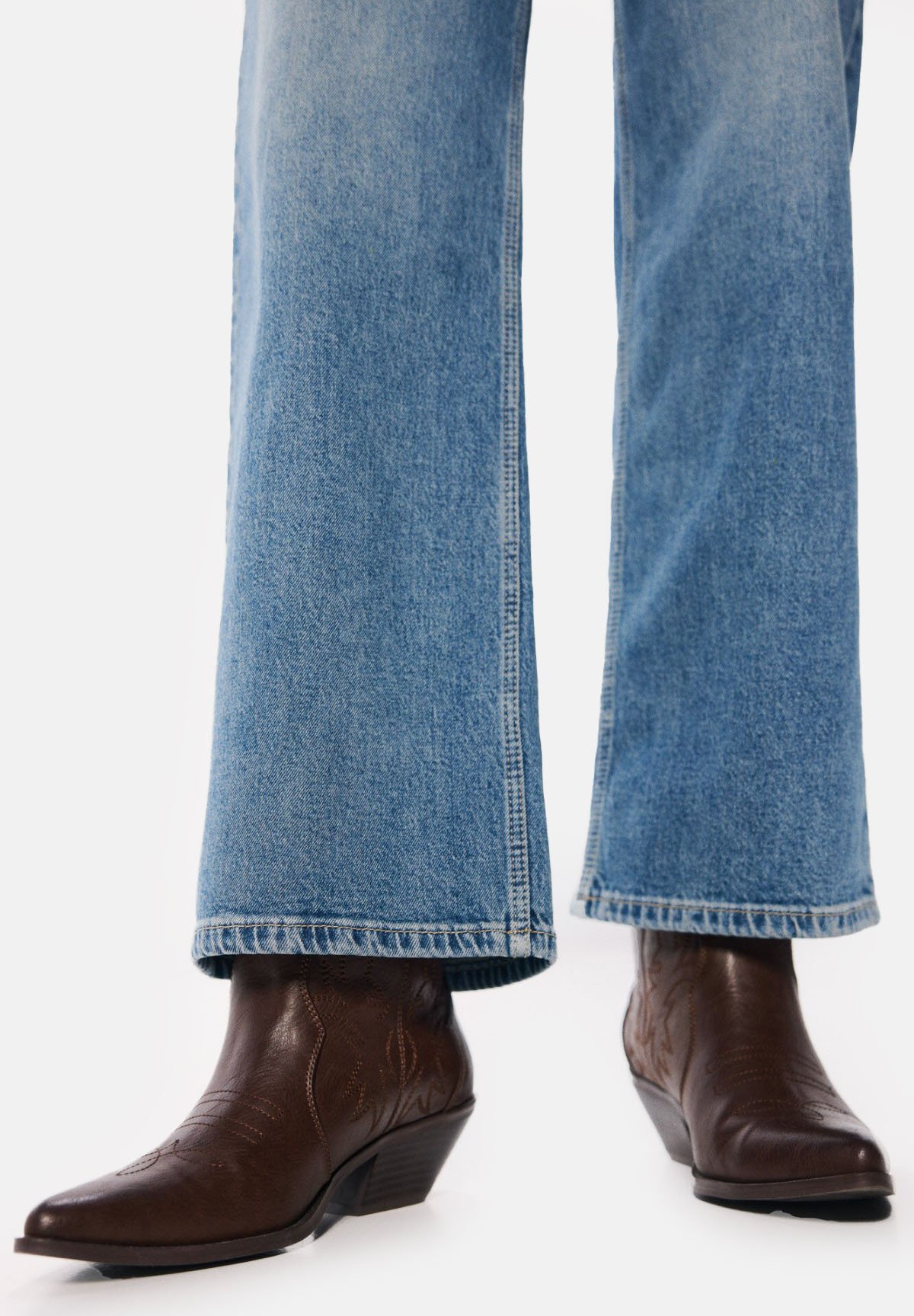 Cowboy-/Bikerstiefelette - brown