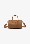 SUEDE MONOGRAM MINI DUFFLE UNISEX - Αθλητική τσάντα - cognac