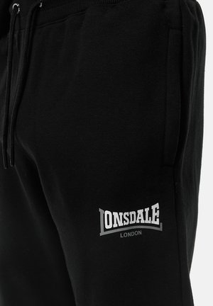 Lonsdale MIT KAPUZE NORMALE PASSFORM YETLI - Sudadera con cremallera - black white grey