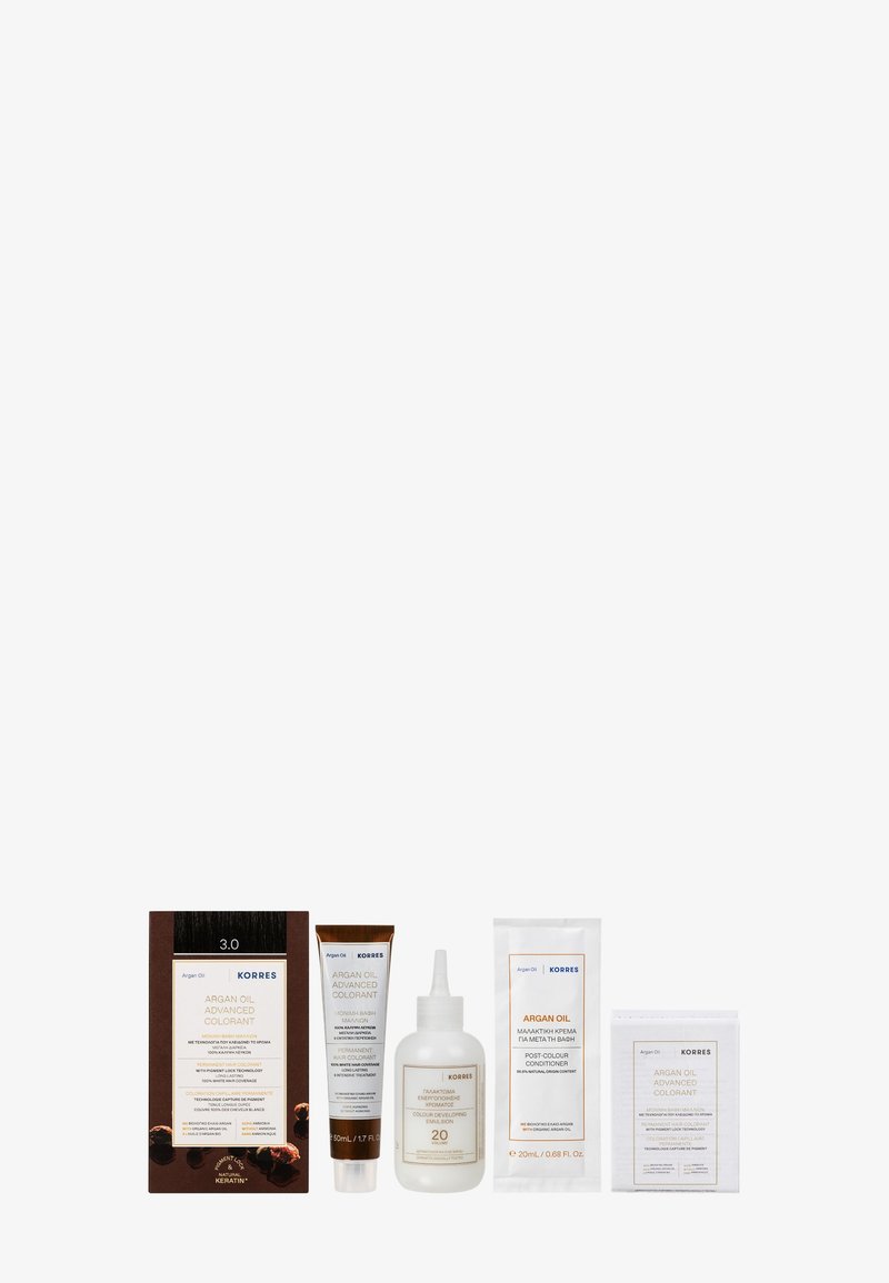 KORRES - ARGAN OIL ADVANCED HAIR COLOURING - Coloration - dark brown / dunkelbraun 3.0, Agrandir