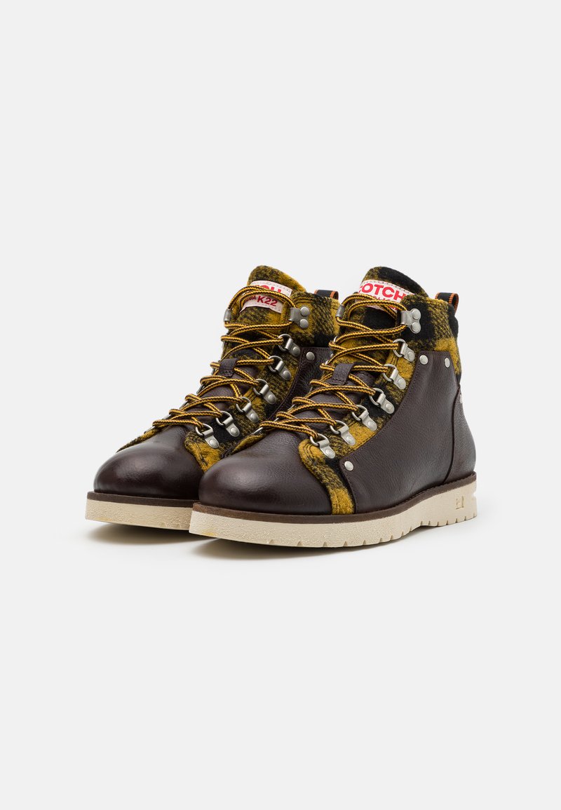 SCOTCH & SODA FOOTWEAR Maffei, Botas De Moda Hombre, Marrón Oscuro, 46 EU