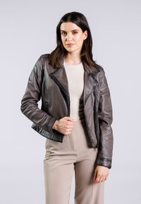 Freaky Nation RUNA - Giacca di pelle - taupe