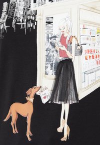 DKNY NEWSTAND - Tricou cu imprimeu - black