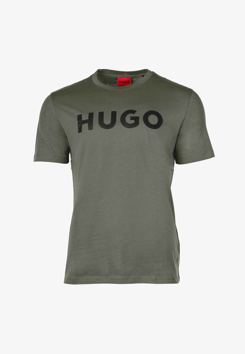 HUGO DULIVIO - Marškinėliai su spaudiniu - dark beige