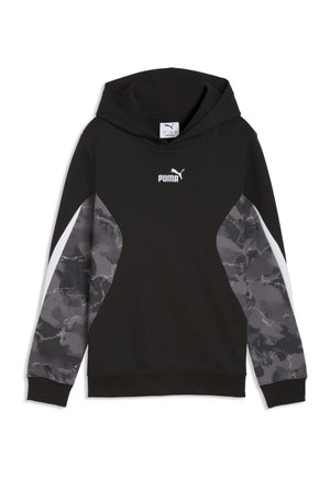 ESSENTIALS CAMO  - Felpa con cappuccio - black