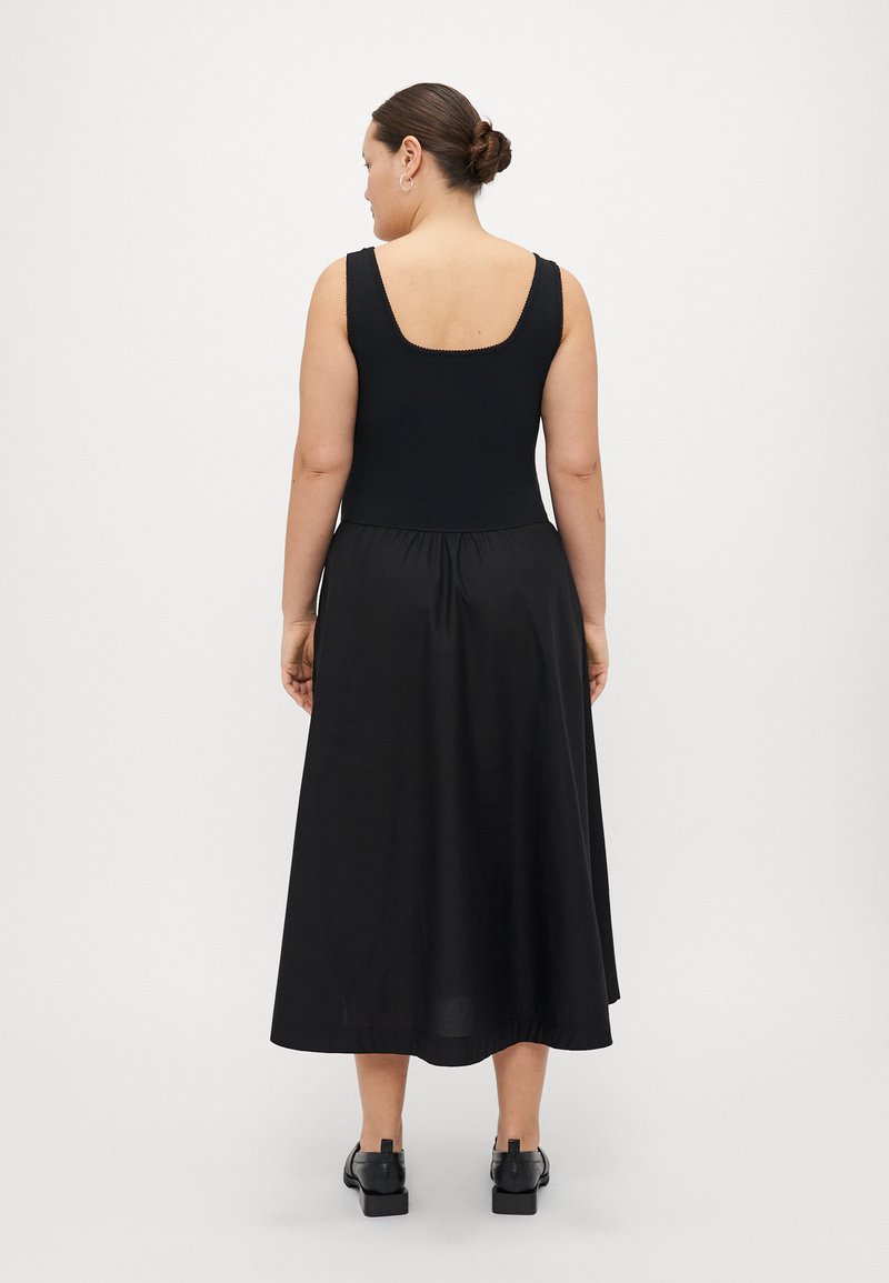 Tommy Hilfiger Curve MIDI MIX - Day dress - black - Zalando.co.uk