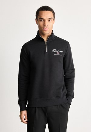 GRAPHIC HALF ZIP - Φούτερ - black