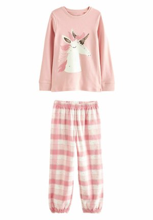 CHECK SET - Pyjama set - pink unicorn