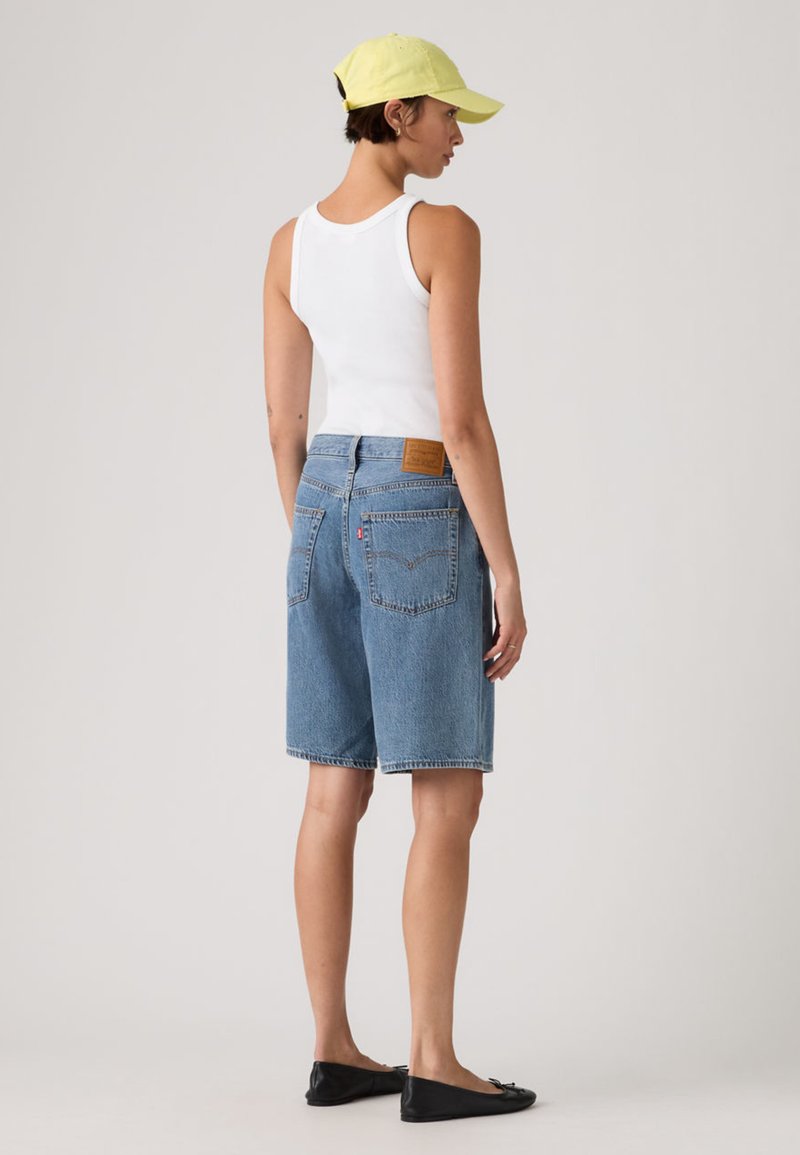 baggy bermudas amarillas mujer