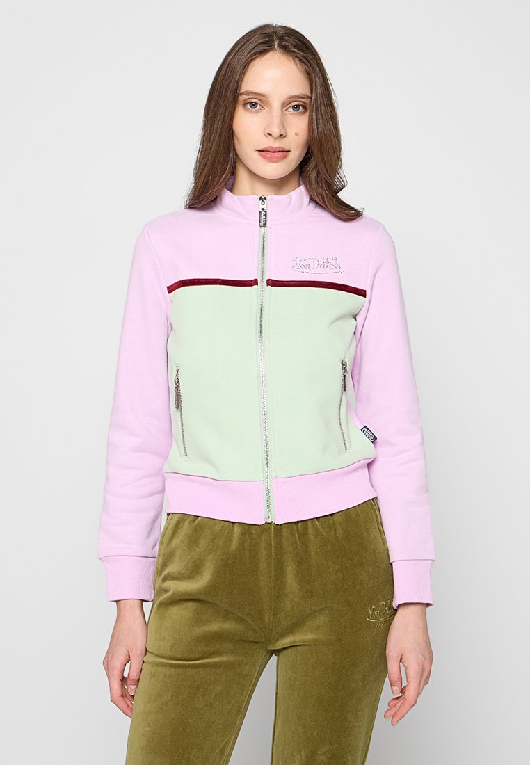 Von Dutch Sweater met rits paars