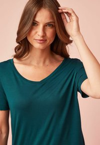 Next SLOUCH V NECK  - T-shirt basic - petrol blue