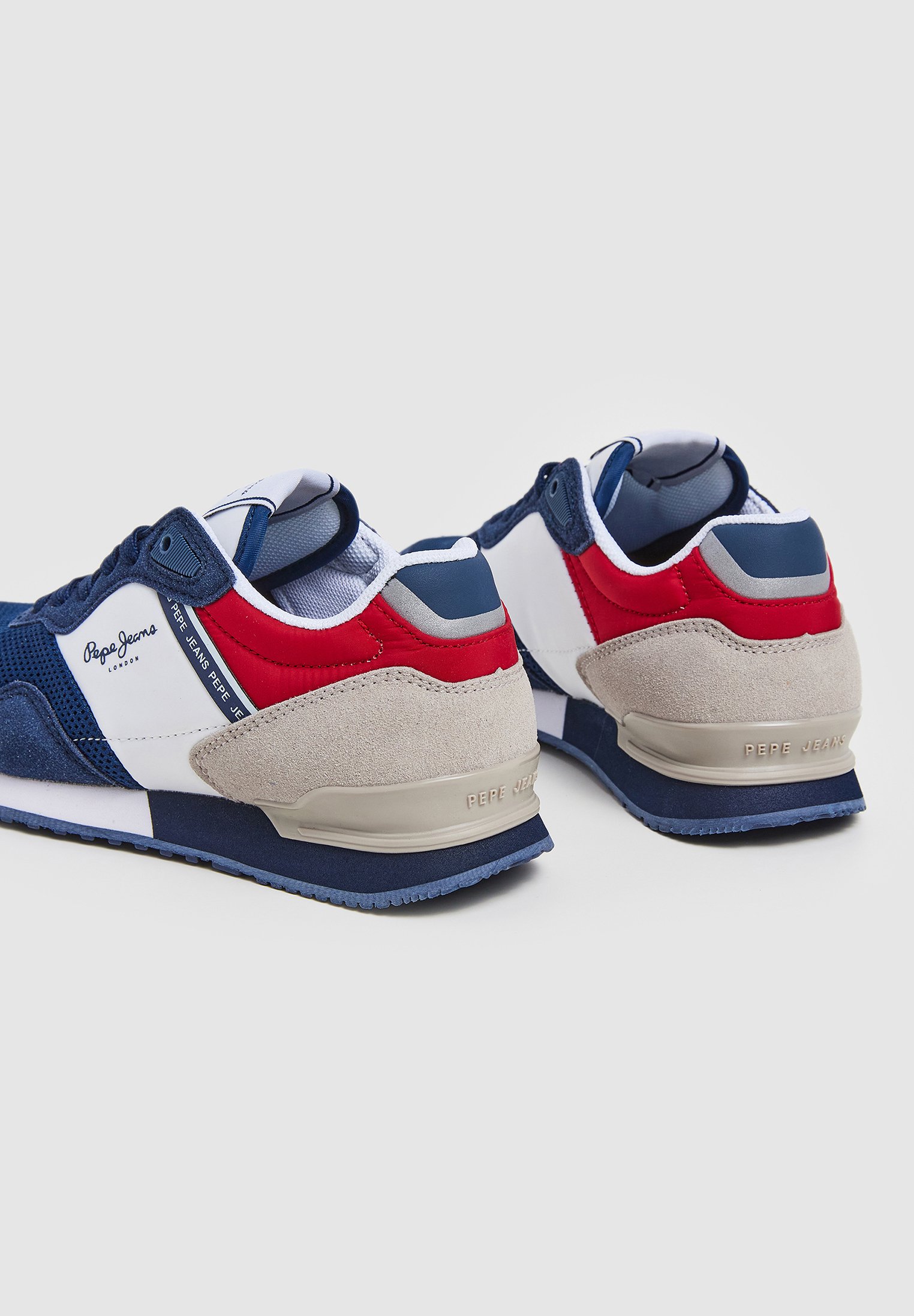 Sneakers Pepe Jeans Dublin Young - Baskets Basses Homme - Tissu Blanc Synthétique - Plusieurs Pointures