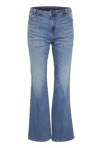 CUAMI - Flared Jeans - medium vintage blue wash