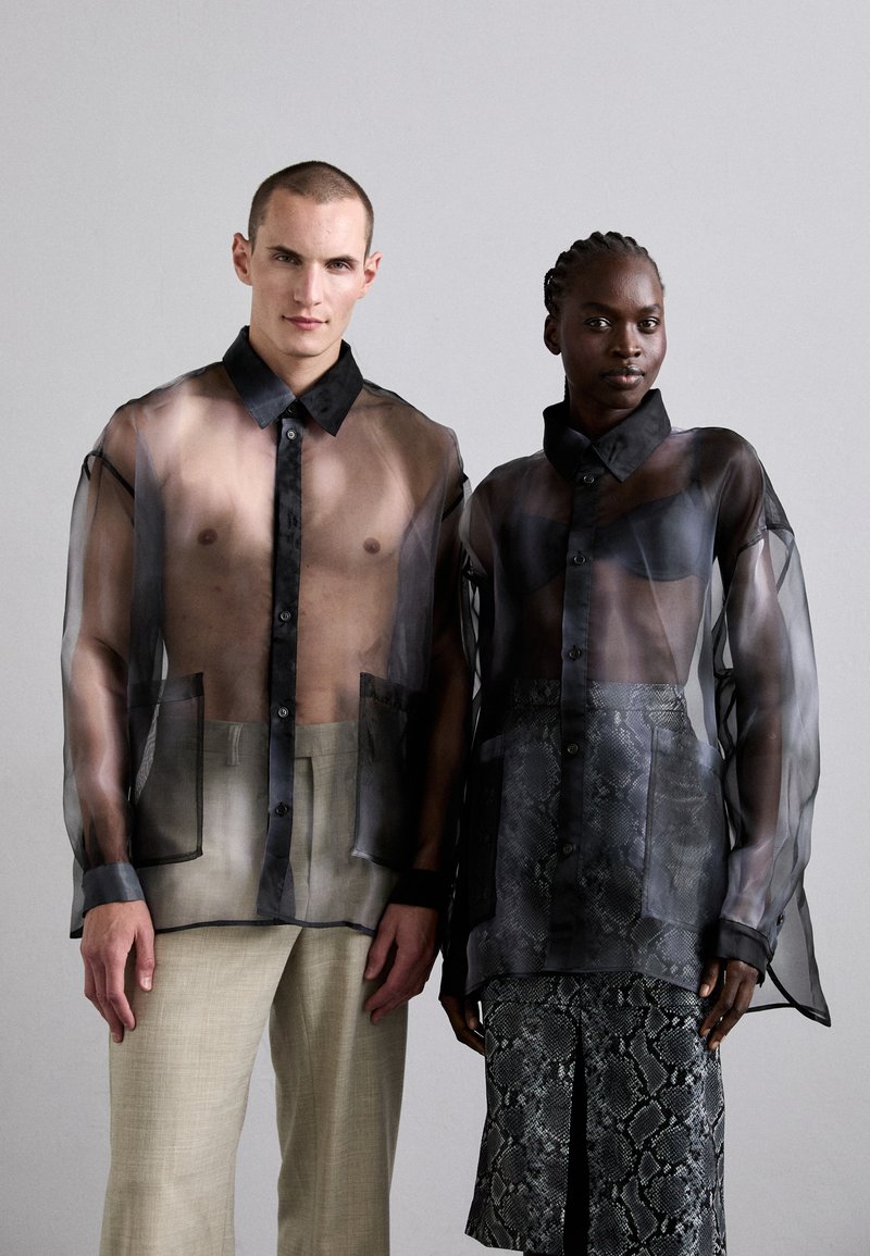 Henrik Vibskov BIG UNISEX - Skjortebluse - grey blur