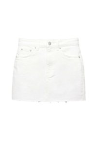 PULL&BEAR Denimová sukňa - white