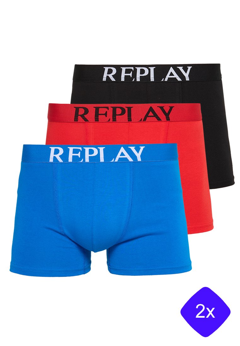 Replay Boxers gemêleerd zwart Replay Boxers gemêleerd zwart