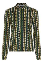 Chemisier Femme King Louie Bella - Col à Revers Et Manches Bouffantes - Viscose Fluide - Motif à Pois
