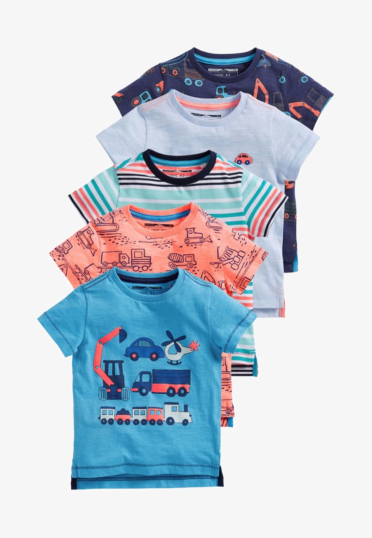 Next TRANSPORT SHORT SLEEVE FIVE PACK  - T-shirts print - blue