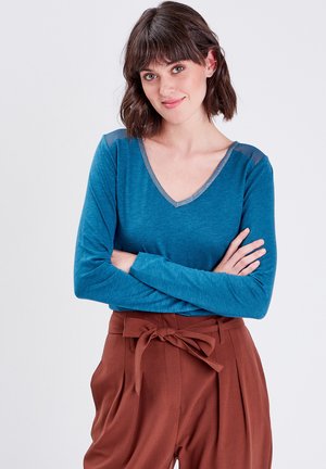 MIT LANGEN ÄRMELN - T-shirt à manches longues - vert canard