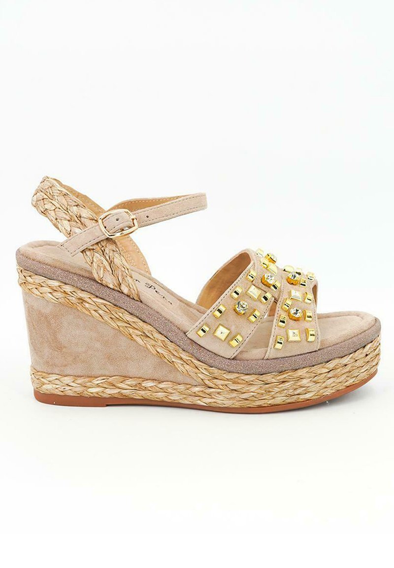 Alma en Pena Espadrilles zandkleur Alma en Pena Espadrilles zandkleur