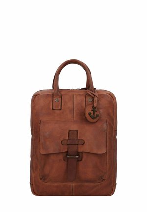 URBAN POETS LAPTOPFACH - Rucksack - charming cognac