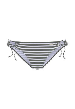 LOCH - Bikini-Hose - oliv gestreift
