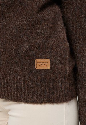 Swedemount, Striktrøje - brown melange