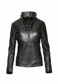 Ādas jaka - schwarz