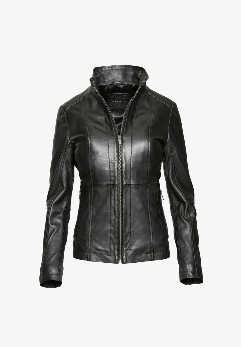 bugatti Leren jas - schwarz
