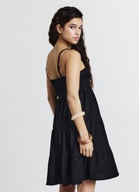 Calliope CORTO PUNTO SMOCK - Freizeitkleid - ultrablack